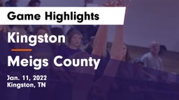 Kingston  vs Meigs County  Game Highlights - Jan. 11, 2022