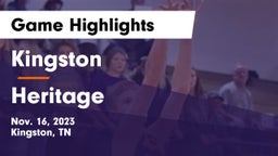 Kingston  vs Heritage  Game Highlights - Nov. 16, 2023
