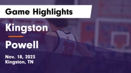 Kingston  vs Powell  Game Highlights - Nov. 18, 2023