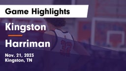 Kingston  vs Harriman  Game Highlights - Nov. 21, 2023