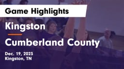 Kingston  vs Cumberland County  Game Highlights - Dec. 19, 2023