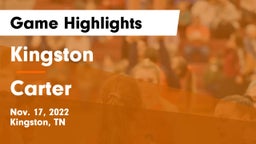 Kingston  vs Carter  Game Highlights - Nov. 17, 2022