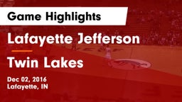 Lafayette Jefferson  vs Twin Lakes  Game Highlights - Dec 02, 2016