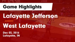 Lafayette Jefferson  vs West Lafayette  Game Highlights - Dec 03, 2016