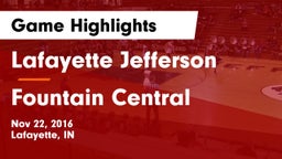 Lafayette Jefferson  vs Fountain Central  Game Highlights - Nov 22, 2016