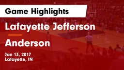 Lafayette Jefferson  vs Anderson  Game Highlights - Jan 13, 2017