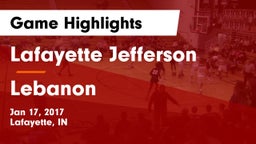 Lafayette Jefferson  vs Lebanon  Game Highlights - Jan 17, 2017