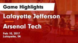 Lafayette Jefferson  vs Arsenal Tech  Game Highlights - Feb 10, 2017