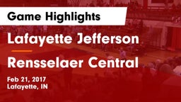 Lafayette Jefferson  vs Rensselaer Central  Game Highlights - Feb 21, 2017