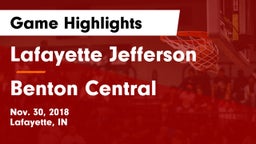 Lafayette Jefferson  vs Benton Central  Game Highlights - Nov. 30, 2018
