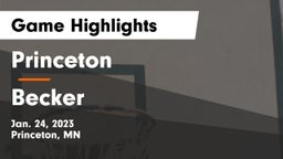 Princeton  vs Becker  Game Highlights - Jan. 24, 2023