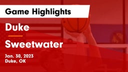 Duke  vs Sweetwater Game Highlights - Jan. 30, 2023