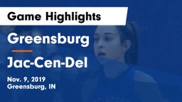 Greensburg  vs Jac-Cen-Del  Game Highlights - Nov. 9, 2019