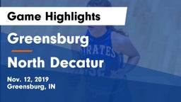 Greensburg  vs North Decatur  Game Highlights - Nov. 12, 2019