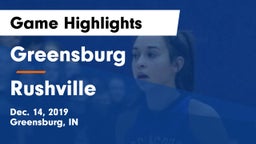 Greensburg  vs Rushville  Game Highlights - Dec. 14, 2019