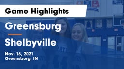 Greensburg  vs Shelbyville  Game Highlights - Nov. 16, 2021