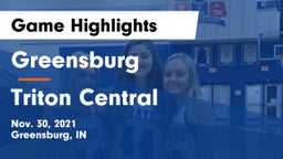 Greensburg  vs Triton Central Game Highlights - Nov. 30, 2021