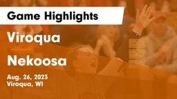 Viroqua  vs Nekoosa  Game Highlights - Aug. 26, 2023