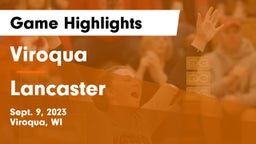Viroqua  vs Lancaster Game Highlights - Sept. 9, 2023