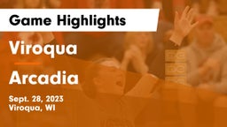 Viroqua  vs Arcadia  Game Highlights - Sept. 28, 2023