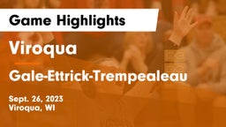 Viroqua  vs Gale-Ettrick-Trempealeau  Game Highlights - Sept. 26, 2023