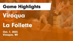 Viroqua  vs La Follette  Game Highlights - Oct. 7, 2023