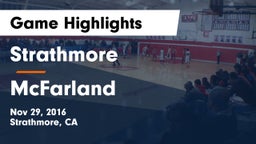 Strathmore  vs McFarland Game Highlights - Nov 29, 2016