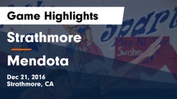 Strathmore  vs Mendota  Game Highlights - Dec 21, 2016
