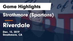 Strathmore (Spartans) vs Riverdale Game Highlights - Dec. 13, 2019