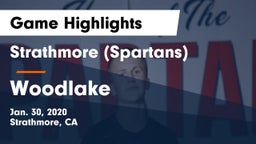 Strathmore (Spartans) vs Woodlake  Game Highlights - Jan. 30, 2020