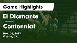 El Diamante  vs Centennial  Game Highlights - Nov. 28, 2023