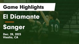 El Diamante  vs Sanger  Game Highlights - Dec. 28, 2023