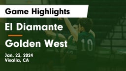 El Diamante  vs Golden West  Game Highlights - Jan. 23, 2024