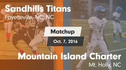 Matchup: Sandhills Titans vs. Mountain Island Charter  2016