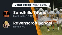 Recap: Sandhills Titans vs. Ravenscroft School 2017