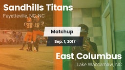 Matchup: Sandhills Titans vs. East Columbus  2017
