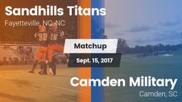 Matchup: Sandhills Titans vs. Camden Military  2017