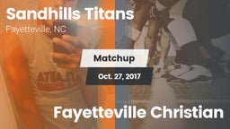 Matchup: Sandhills Titans vs. Fayetteville Christian 2017