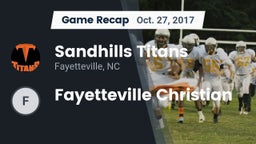 Recap: Sandhills Titans vs. Fayetteville Christian 2017