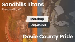 Matchup: Sandhills Titans vs. Davie County Pride 2018