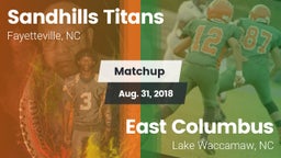 Matchup: Sandhills Titans vs. East Columbus  2018