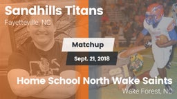 Matchup: Sandhills Titans vs. Home School North Wake Saints 2018