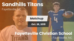 Matchup: Sandhills Titans vs. Fayetteville Christian School 2018