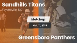 Matchup: Sandhills Titans vs. Greensboro Panthers 2019