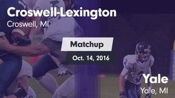 Matchup: Croswell-Lexington vs. Yale  2016