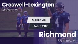 Matchup: Croswell-Lexington vs. Richmond  2017