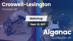 Matchup: Croswell-Lexington vs. Algonac  2017