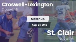 Matchup: Croswell-Lexington vs. St. Clair  2018