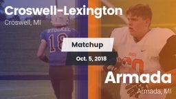 Matchup: Croswell-Lexington vs. Armada  2018