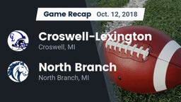 Recap: Croswell-Lexington  vs. North Branch  2018